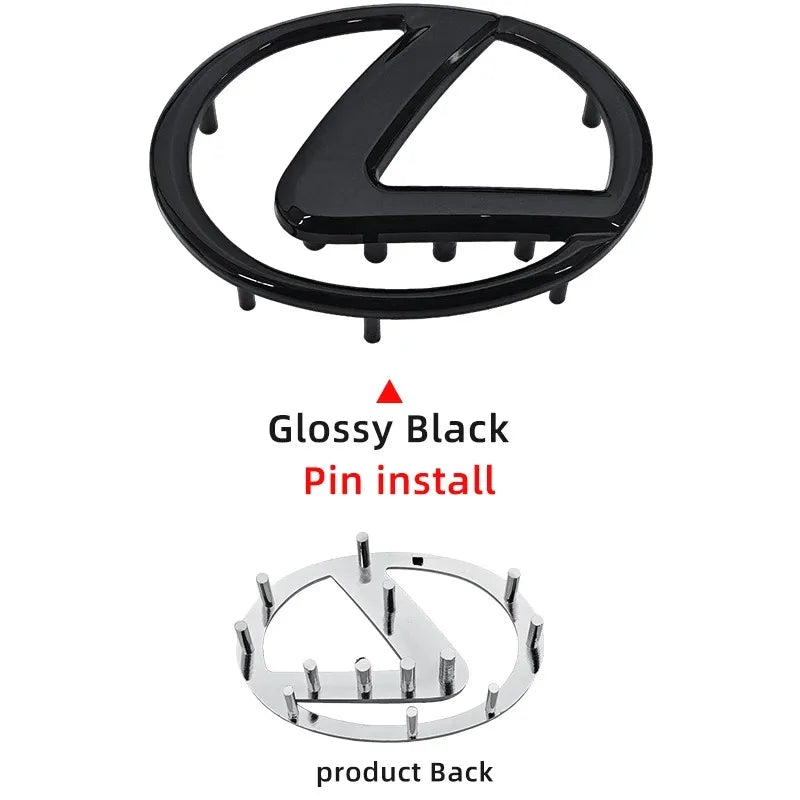 ABS Steering Wheel Center Emblem Sticker for Lexus RX NX ES IS GX LX UX CT GS F Sport RX300 RX350 GX460 etc Logo Badge Decal