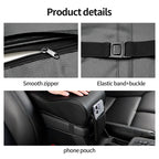 Almohadilla para reposabrazos de coche, cojín de protección de consola Central de cuero para coche, caja de almacenamiento de reposabrazos de espuma viscoelástica gruesa con bolsillo
