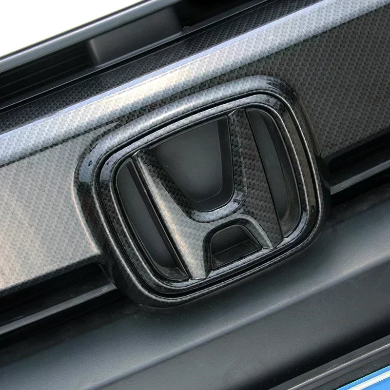 3Pcs Car Front Grille Rear Trunk Badge Steering Wheel Logo Sticker for Honda Accord Civic City XR-V CR-V Inspire Crider Envix