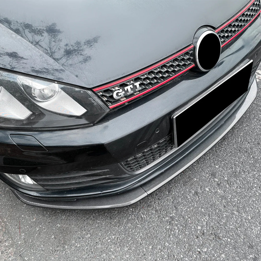 Car Front Bumper Lower Spoiler Lip Splitter For VW Golf 6 MK6 GTI 2008-2012 Front Bumper Spoiler Guard Protector