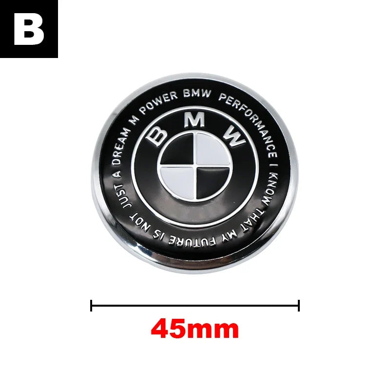4.5cm Car Steering Wheel Decoration Badge Sticker For BMW G80 E84 F48 G01 G11 X1 X2 X3 X4 X5 X6 G07 Interior Emblem Accessorie