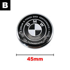 4.5cm Car Steering Wheel Decoration Badge Sticker For BMW G80 E84 F48 G01 G11 X1 X2 X3 X4 X5 X6 G07 Interior Emblem Accessorie