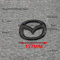 Car Front Grille Badge Trunk Emblem For 2014 15 16 17 18 19 Mazda 6 black Carbon steering wheel Rear Body Decal Accessories