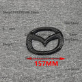 Car Front Grille Badge Trunk Emblem For 2014 15 16 17 18 19 Mazda 6 black Carbon steering wheel Rear Body Decal Accessories