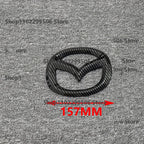 Car Front Grille Badge Trunk Emblem For 2014 15 16 17 18 19 Mazda 6 black Carbon steering wheel Rear Body Decal Accessories