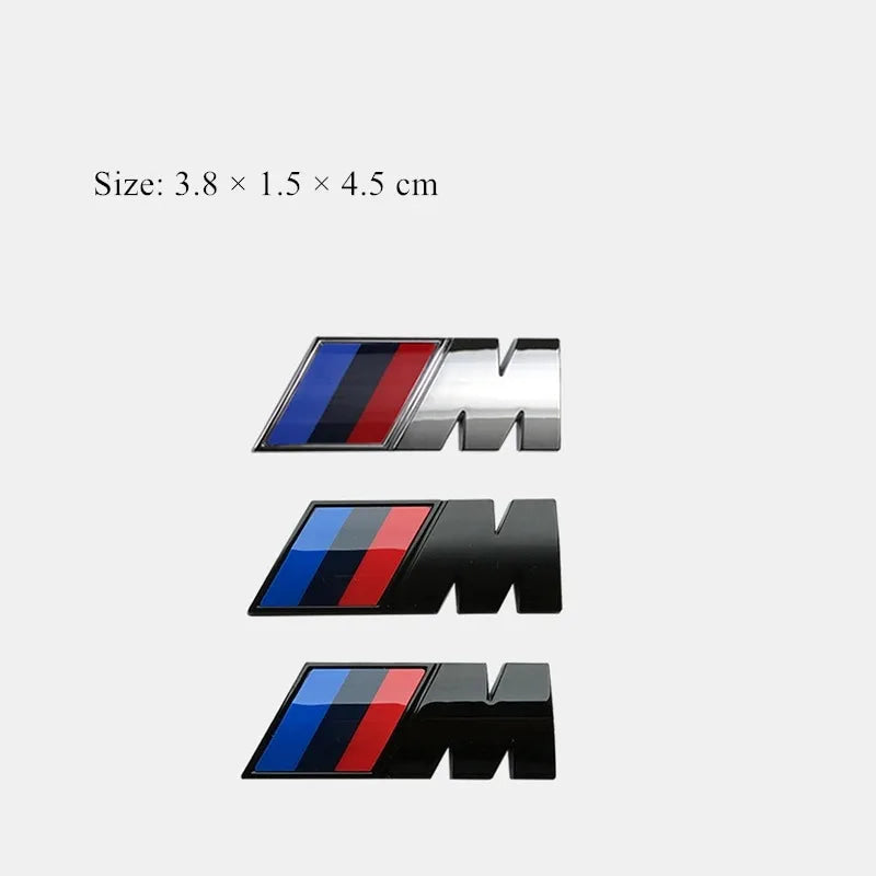 Car Valve Core BMW 3D Electroplating Emblem Stickers Trunk Decorative Stickers For BMW X5 E91 E70 F11 E30 F31 X3 F25 E61 E83 X1