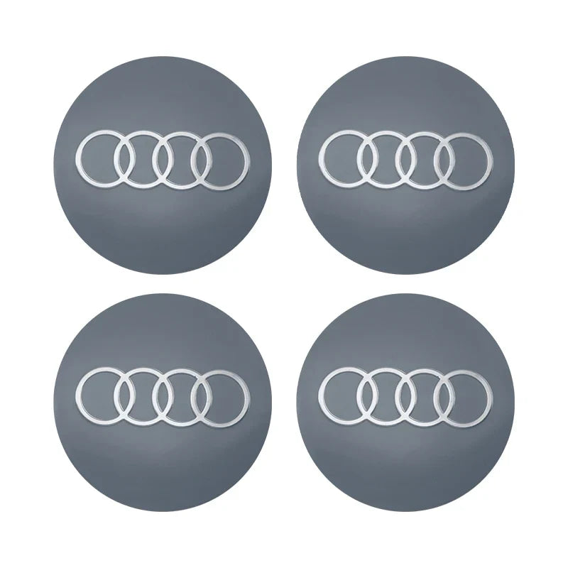 4Pc 56mm Car Wheel Center Hub Cap Rim Cover Emblem Stickers For Audi sline Rs A4 B7 B8 B9 A3 8P 8L 8V A5 A6 C6 C5 C7 A1 A7 A8 Q2