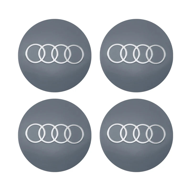 4Pc 56mm Car Wheel Center Hub Cap Rim Cover Emblem Stickers For Audi sline Rs A4 B7 B8 B9 A3 8P 8L 8V A5 A6 C6 C5 C7 A1 A7 A8 Q2