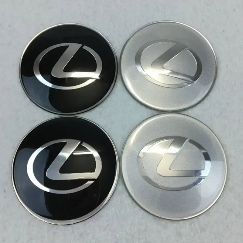 For Lexus NX200T ES250 ES300 ES350 RX350 RX400 GX300 IS300 IS400 Accessories 65MM Alloy Car Wheel Hubcap Sticker Center Cover
