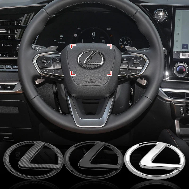 Car Steering Wheel Sticker Badge Decoration Auto Accessories For  CT200H ES350 GX460 470 IS250 LS460 NX300 RX300 350 450H NX RX