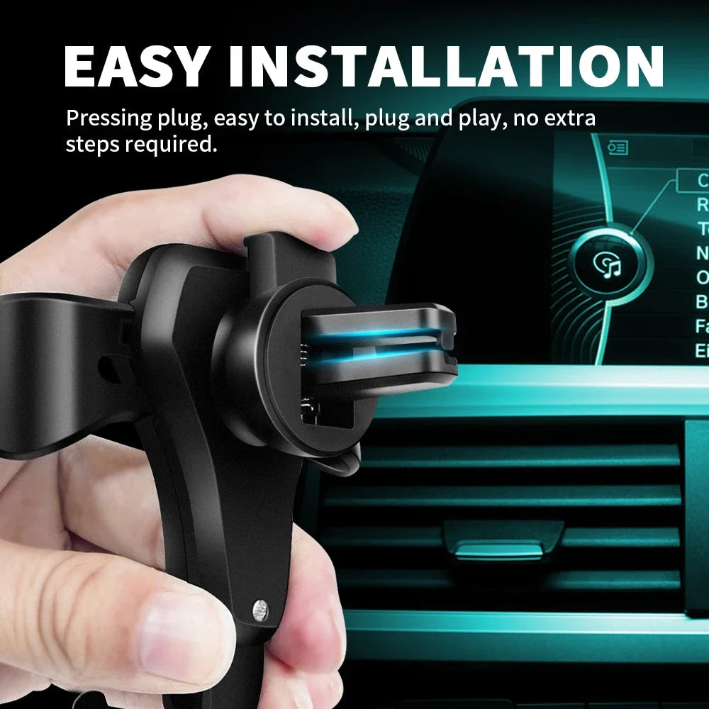 Car Mobile Phone Holder Air Outlet Gravity Sensor Auto Accessories For Alfa Romeo Giulia Stelvio Giulietta 156 159 147 Mito Brer