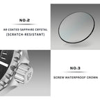 CADISEN AQUA DIVER New Brand Luxury Men Watches Automatic Watch Japan MIYOTA 8215 100M Waterproof Luminous Mechanical Wristwatch