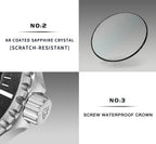 CADISEN AQUA DIVER New Brand Luxury Men Watches Automatic Watch Japan MIYOTA 8215 100M Waterproof Luminous Mechanical Wristwatch