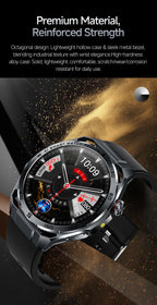 2026 New ECG AI Health Smartwatch for Men 1.53"AMOLED BP/Heart Rate Monitor BT Call IP68 Waterproof Smart Watch for Android IOS