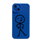 Cartoon Matchman Phone Case For iPhone 11 12 13 14 15 Pro Max XR XS X 7 8 Plus SE 2020 Shockproof Matte Soft TPU Silicone Cover