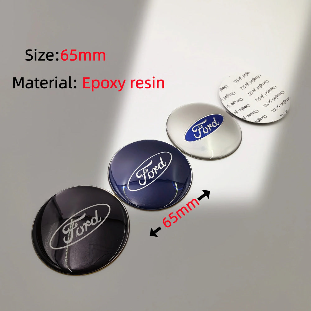 4pcs Car Wheel Center Caps Hubcap Cover 54/56/60/65/68mm For Ford Fiesta Mondeo Fusion Explorer Escape Focus Kuga Rim Cover