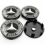 4Pcs 60mm 75mm Car Wheel Center Hub For Mercedes Benz AMG class W205 W203 GLC GLK W206 W220 W211 A180 Cap Rim Cover Accessories