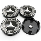 4Pcs 60mm 75mm Car Wheel Center Hub For Mercedes Benz AMG class W205 W203 GLC GLK W206 W220 W211 A180 Cap Rim Cover Accessories