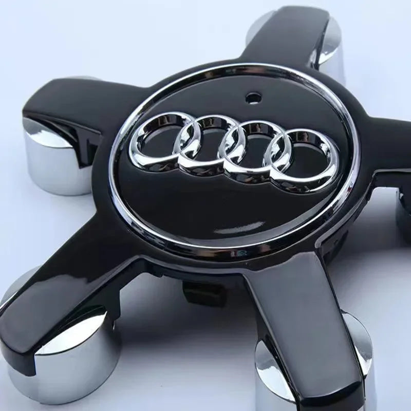 For Audi 4pcs135mm Car Styling AUDI Wheel Center Cap Hub Covers Badge For Audi A3 A4 A5 A6 A7 A8 S4 Auto Exterior Accessories