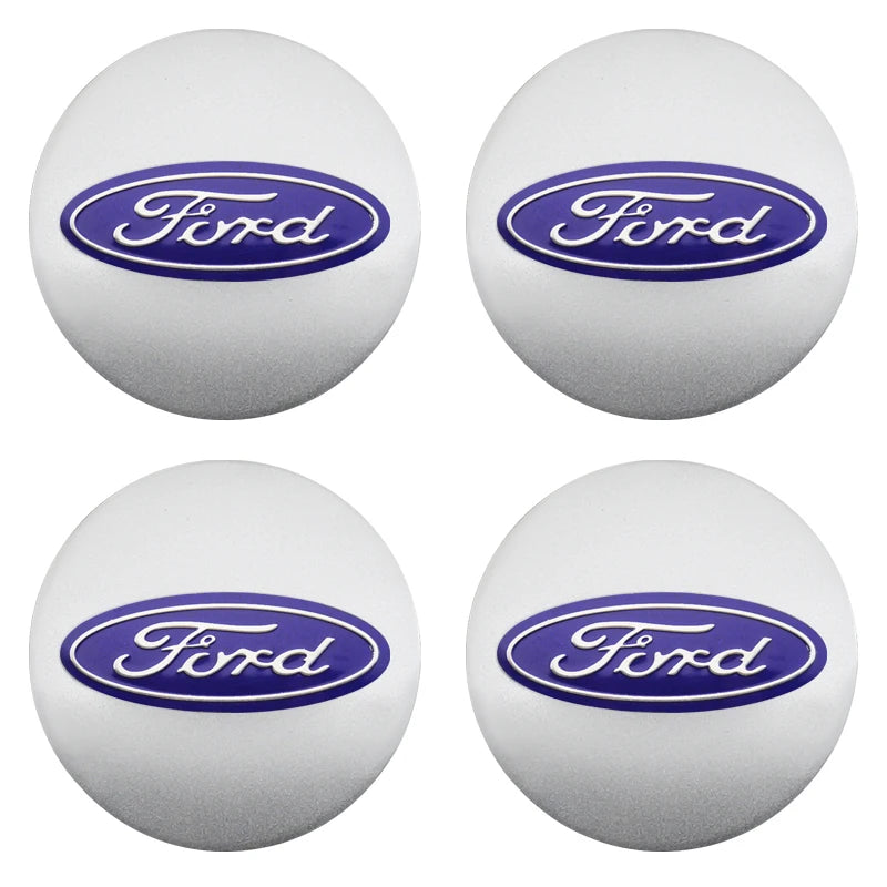 4Pcs 56mm 60mm 54mm Car Wheel Center Hub Cap Rim Cover Stickers For Ford Focus Mondeo Edge Ecosport Ranger Fiesta Fusion Kuga