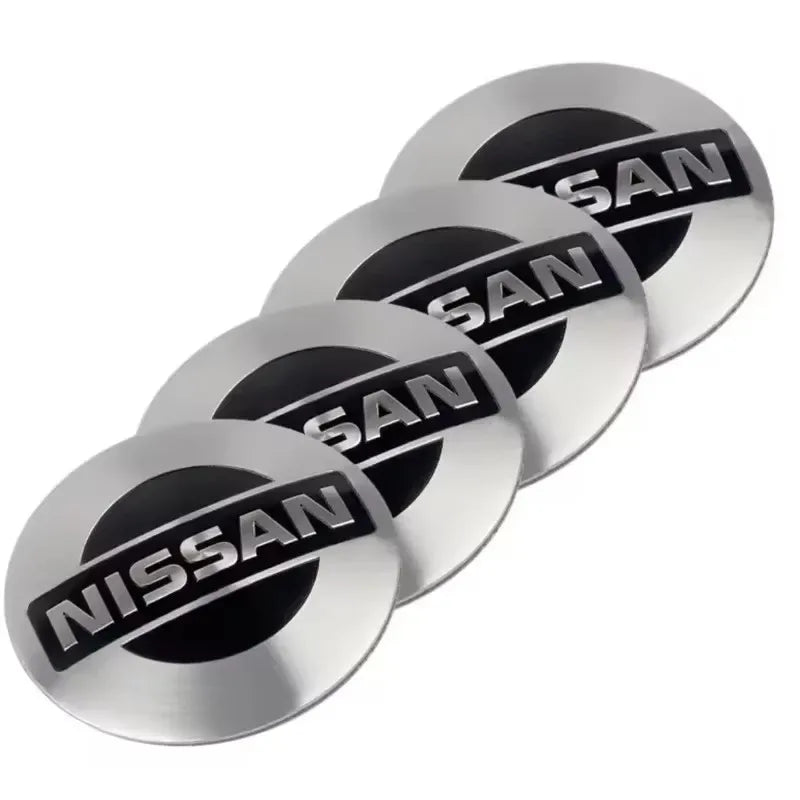 4Pcs 56MM Wheel Center Hub Cap Badge Emblem Decal Stickers Fit For Nissan Nismo Tiida Teana GTR 350Z 370Z 240SX Juke Note