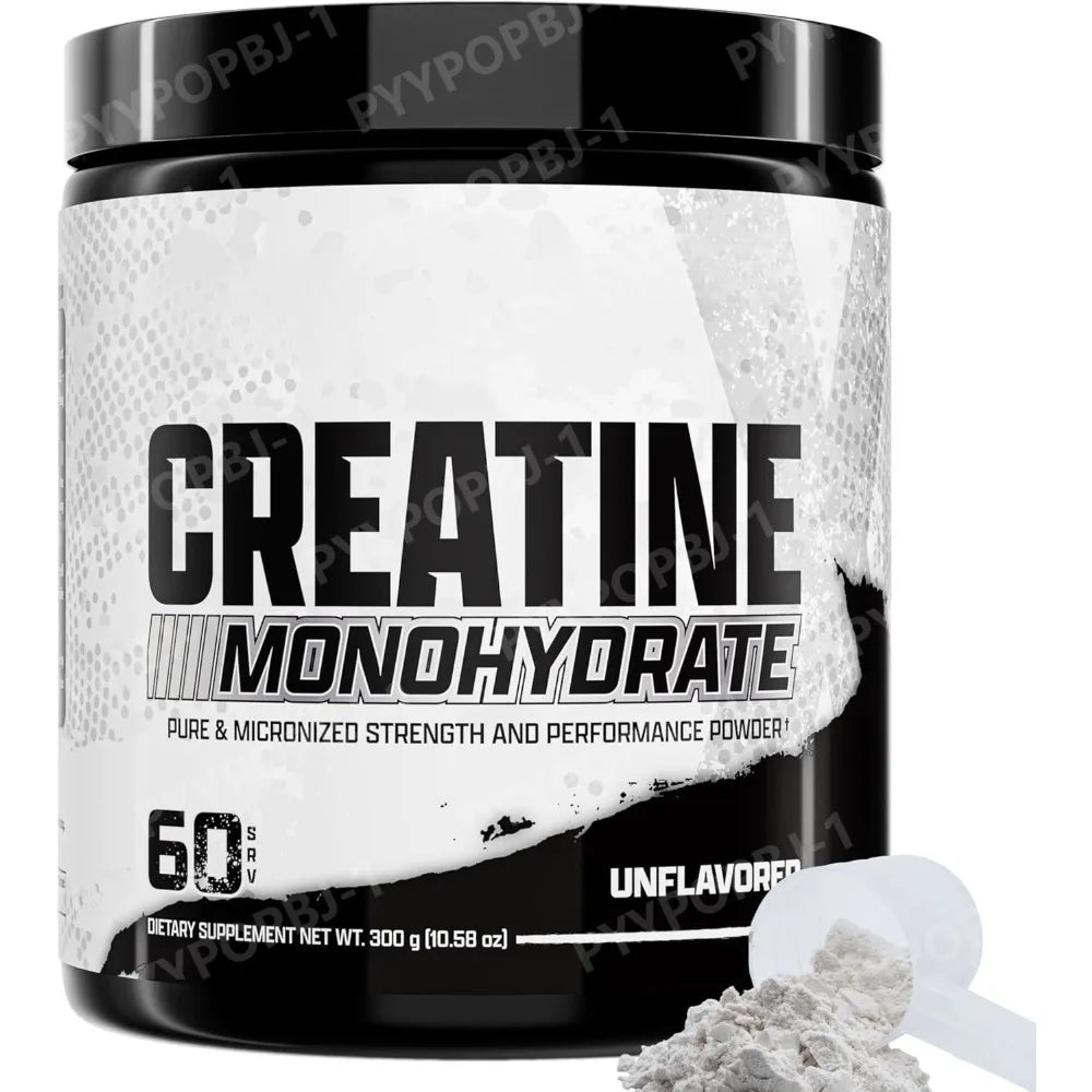 Creatine Monohydrate Powder 60 Servings Unflavored 5g Micronized Creatine Powder Gluten Free