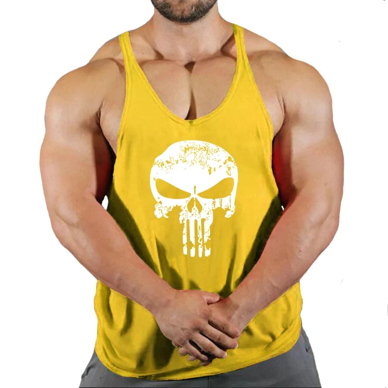 Gym Top Men Shirt Fitness Man Bodybuilding Clothing Men's Clothes Stringer Muscular Vest Singlets Vests Singlet T-shirts Tops