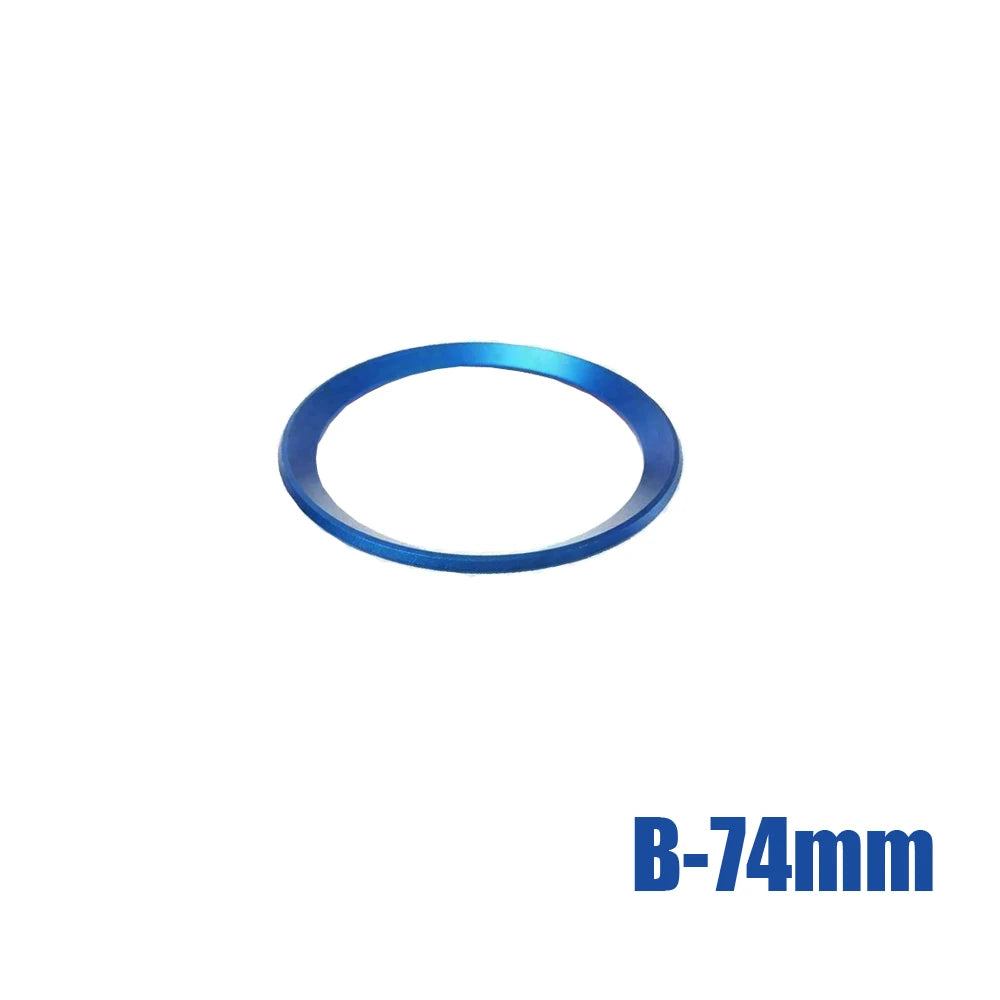Creative Chrome Aluminum Car Front Rear Logo Surrounding Ring Stylish for BMW 82mm 74mm Emblem Hood Car Decoration Accessories