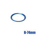 Creative Chrome Aluminum Car Front Rear Logo Surrounding Ring Stylish for BMW 82mm 74mm Emblem Hood Car Decoration Accessories