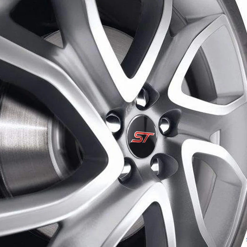 56mm Car Wheel Center Hub Cover Stickers Hub Decals For Ford Mustang Mondeo Focus Fusion Kuga Transit Edge Decoration Accesorios
