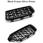 Kidney Front Racing Grille Chrome Black Silver Points Diamond Style Grill For BMW 3 Series F30 F31 2012-2019 320i 328i 330i 340i