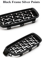 Kidney Front Racing Grille Chrome Black Silver Points Diamond Style Grill For BMW 3 Series F30 F31 2012-2019 320i 328i 330i 340i