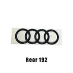 273mm 192mm Car Styling Hood Front Bonnet Grill Rear Trunk Emblem Badge Stickers Glossy Black Accessories For Audi S6 2020-2023