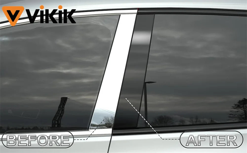 3/5/7/10CM Black Glossy Vinyl Stripes Car Tape Waterproof Window Trim Film for Hood Roof Pillar