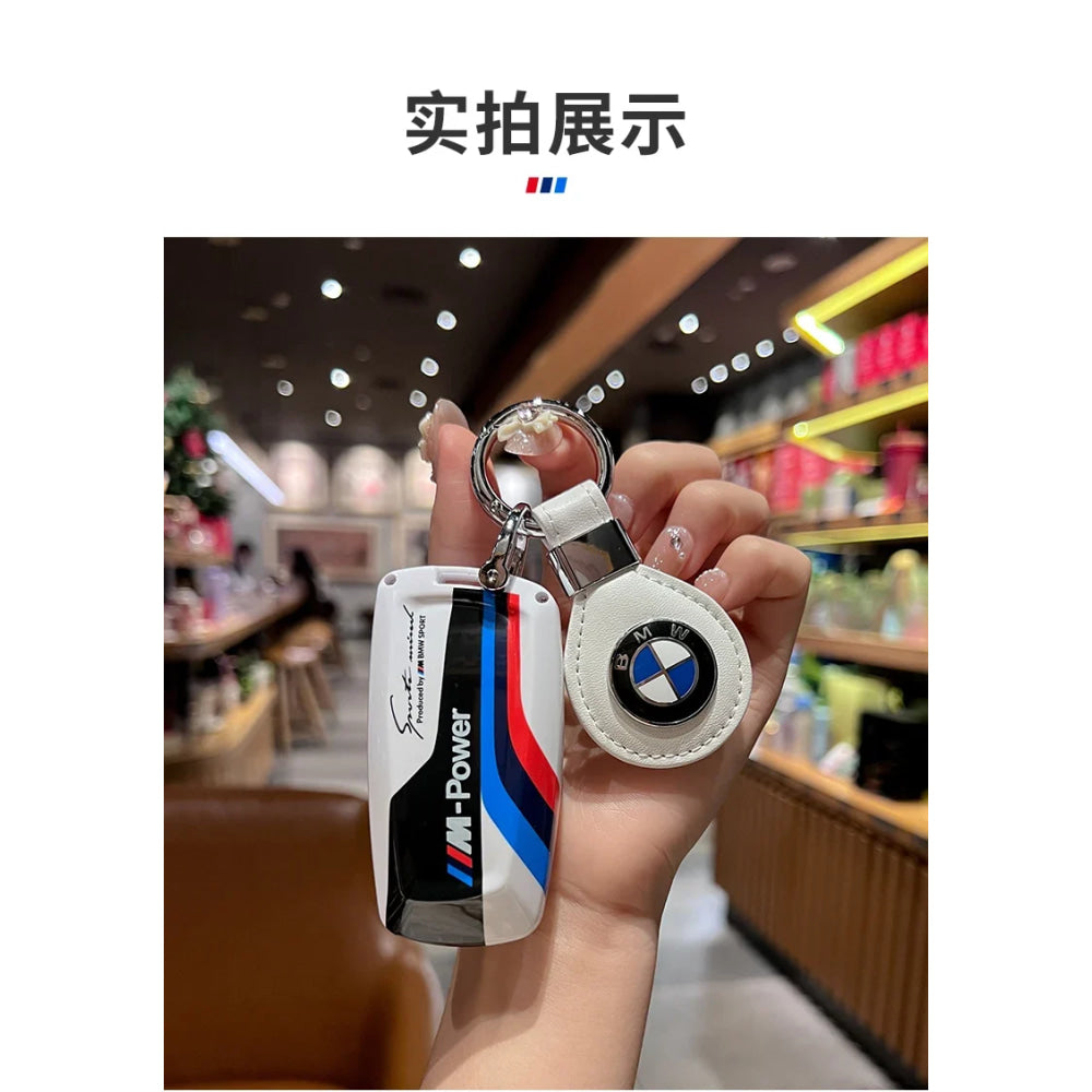 M-Power Logo Car Key Case Cover For BMW 530i 550i 320i 1 2 3 4 5 Series 118i 225i M240i F20 F21 F30 F31 F25 F01 F02 Accessories