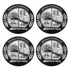 4PCS 56mm Car Styling Wheel Center Hub Caps Rim Cover Badge Emblem Sticker For Mercedes Benz AMG W205 W204 W206 W213 W212 W211 W