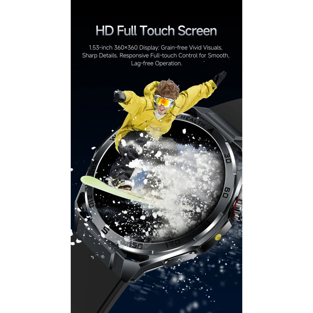 2026 New ECG AI Health Smartwatch for Men 1.53"AMOLED BP/Heart Rate Monitor BT Call IP68 Waterproof Smart Watch for Android IOS