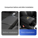 Car Armrest Cushion Leather Arm Rest Box Pad With Storage Bag For Chevrolet Corvette Montana TrailBlazer Silverado Traverse Bolt