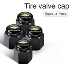 Chevrolet Car Tire Valve Stem Cap, Tire Valve Stem Cover,Universal Car Tire Valve Cap, Tyre Repair & Fitting Tool For Car, SUV