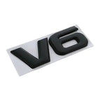 3d Metal V6 V8 Logo Rear Trunk Tailgate Fender Emblem Badge Sticker for Toyota Highlander
