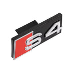 1PCS Car Front Grille Badge Decoration Plastic Sticker Exterior Modification Center Cover For Aud S4 S3 S5 S6 S7 S8 B7 B6 Q2 C6