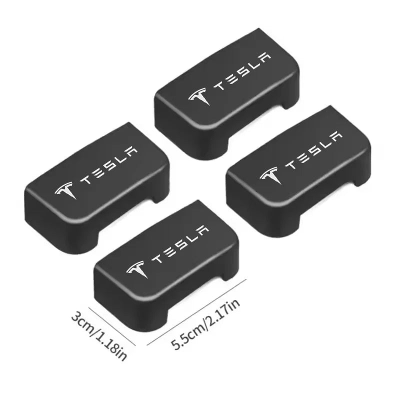 4pcs Seat Rail Cover Protector For Tesla Model 3 Y Juniper Accessories 2021-2026 Rear End Pieces Backseat Slide Protection Mat