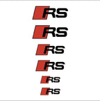 6pcs Car Caliper Sticker for Audi Sport Sline S3 A3 B5 B6 B7 B8 B9 8P 8V 8L A5 A4 C6 C5 A1 A6 A7 A8 Auto Logo Tire Brake Decals