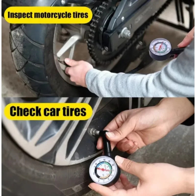 Medidor de presión de neumáticos de coche, puntero de desinflado, medidor de presión de inflado de neumáticos automático, Detector de medidor de alta precisión