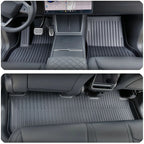 Floor Mats for Tesla Model Y 2025 2026 Juniper All Weather Trunk Mat Kick Pads Cargo Frunk Liners Seatback Protector Accessories
