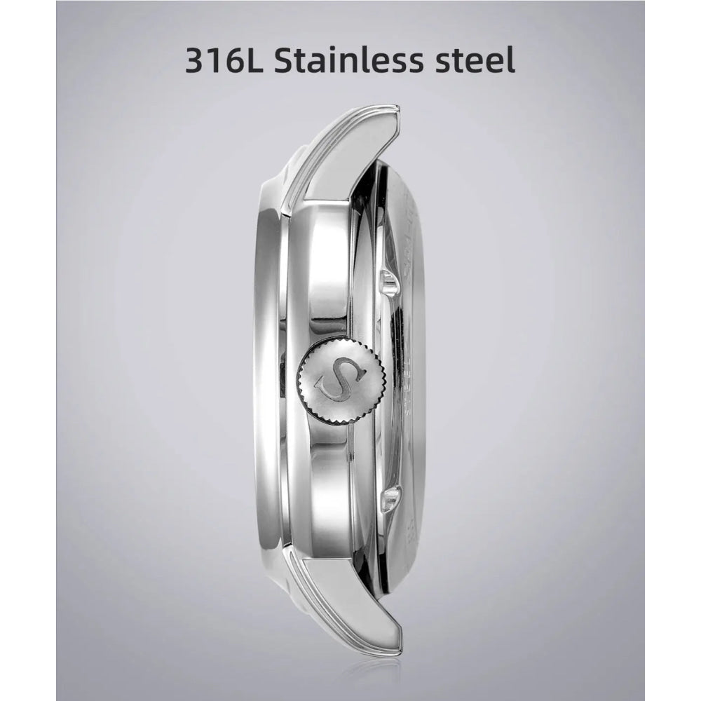 SEAGULL Luxury Watch Business Waterproof Male Clock Date Stainless Steel Mechanical Watch Men Watch reloj hombre 2023 D819.622