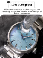 PAGANI DESIGN 2026 NEW Top Ice Blue Dial Men Quartz Watch Japan VH31 100M Waterproof Luxury Dress Watch For Men Reloj Hombre