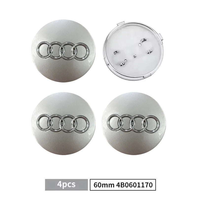 Modification Car Part Wheel Center Hup Caps Cover for Audi A6 S3 S4 Q3 Q5 Q5L A4 A6L A7 A8 A3 A5  Raplace Accessories