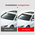 Car Front and Rear Windshield Reflective Stickers Car Styling For Toyota Hilux Aygo Yaris Ractis Corolla Camry CHR Auris Tacoma
