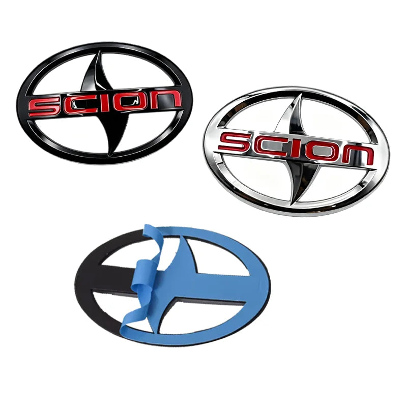 Emblema 3D Cromado para Auto Scion, Adhesivo para Parrilla Delantera y Maletero Trasero, para Toyota Scion XB TC FR-S IM IA, Rep